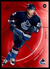 2025-26 SP GAME USED GREATS RED DANIEL SEDIN VANCOUVER CANUCKS #85