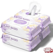 400 Dog Wipes Plant Based Hypoallergenic Cleansing Deodorizing Paws Butt Fur New