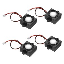 3W 4 Mini Speaker, 4PCS Full-Range Portable Micro Loudspeakers, Black Silver