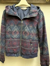 Hollister Wool Blend Woman’s Aztec Print Jacket Size L  Excellent Condition