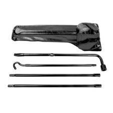 Spare Tire Tool Kit with Spare Tire Jack Handle and Wheel Lug Wrench Compatib...