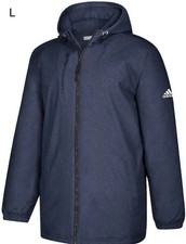 ADIDAS Mens Game Built Heavyweight Jacket BV3958 Large L Navy New