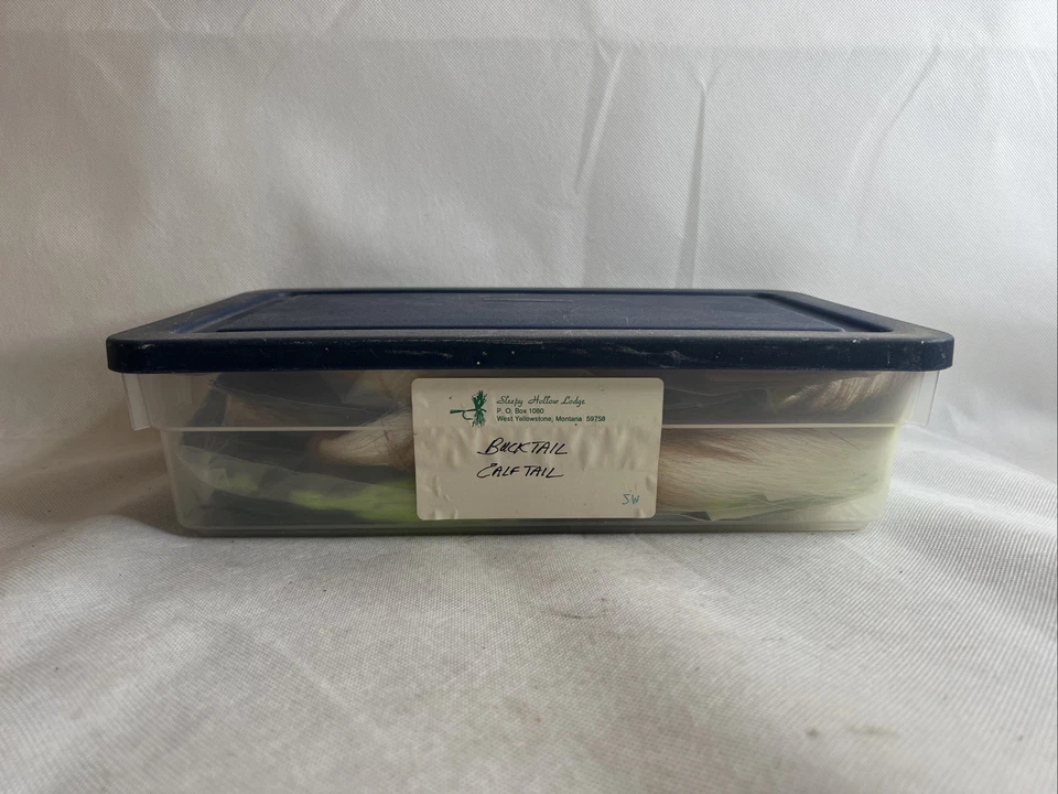 Lote De Colección De 29 Materiales Para Atar Mosca Y Plantilla Cola de Becerro Cola De Cubo Norte Pesca Foto 2 de 4