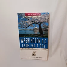 Frommer’s Washington DC From $60 a Day 9th Ed PB Incomplete Missing Map