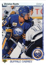 Christian Ruuttu 1990-91 Upper Deck #170 Buffalo Sabres Hockey