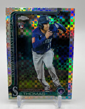 2025 Topps Chrome Update Series Rhylan Thomas #USC185 X-Fractor (RC)