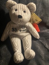 Vintage Salvinos Bank Beans NY Yankees Wells 33 98  Champs Beanbag Bear