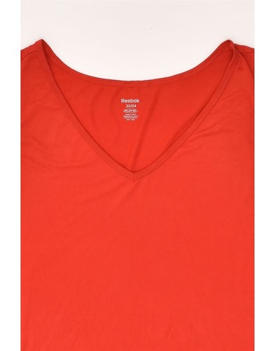 REEBOK Womens Vest Top Size 22/24 XL Red Polyester AO26 - Picture 3 of 3