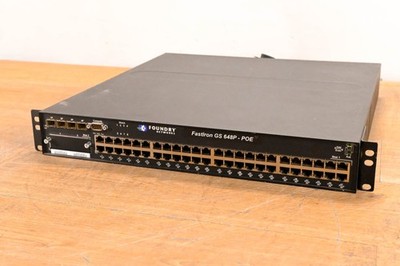 Foundry Networks FastIron FGS648P 48P 1GbE PoE Switch CG01VY3