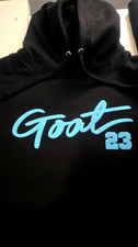 Unisex Women Men's Black Hoodie Joggers GOAT 23 Sweatsuit Match Jordan 11 Gamma