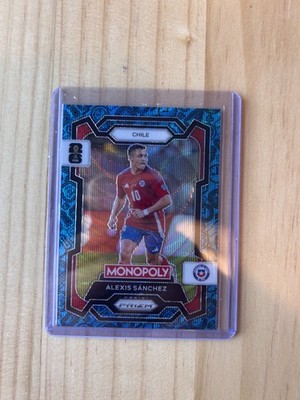 2026 Panini Prizm Monopoly FIFA World Cup Alexis Sanchez Boardwalk Blue Wave