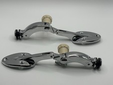 Vw Late Beetle Pop-out Window Latches Chrome Pair With Ivory Knobs Vw Late Beetle Pop-out Window Latches Chrome Pair With Ivory Knobs