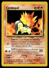 Cyndaquil 56/111 WOTC Neo Genesis Common Pokemon Card - LP