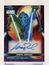 Topps Star Wars Finest Autograph General Grievous Matthew Wood FA-AWO Card /75