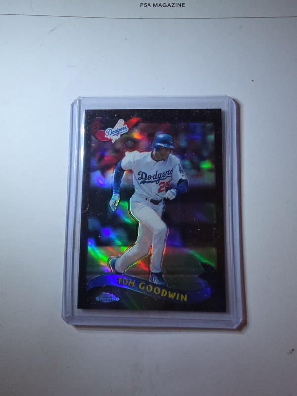 2002 Topps Chrome Tom Goodwin Black Refractor/50 #123