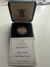 1999 United Kingdom Silver Proof One Pound Coin