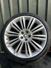 GENUINE OEM 20” JAGUAR XJ X351 KASUGA ALLOY WHEEL & TYRE REAR 10J x 20 SILVER