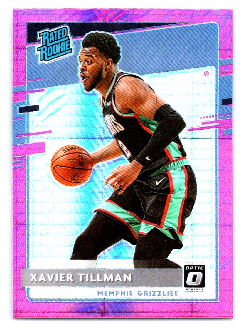 2020-21 Donruss Optic #185 Xavier Tillman Hyper Pink