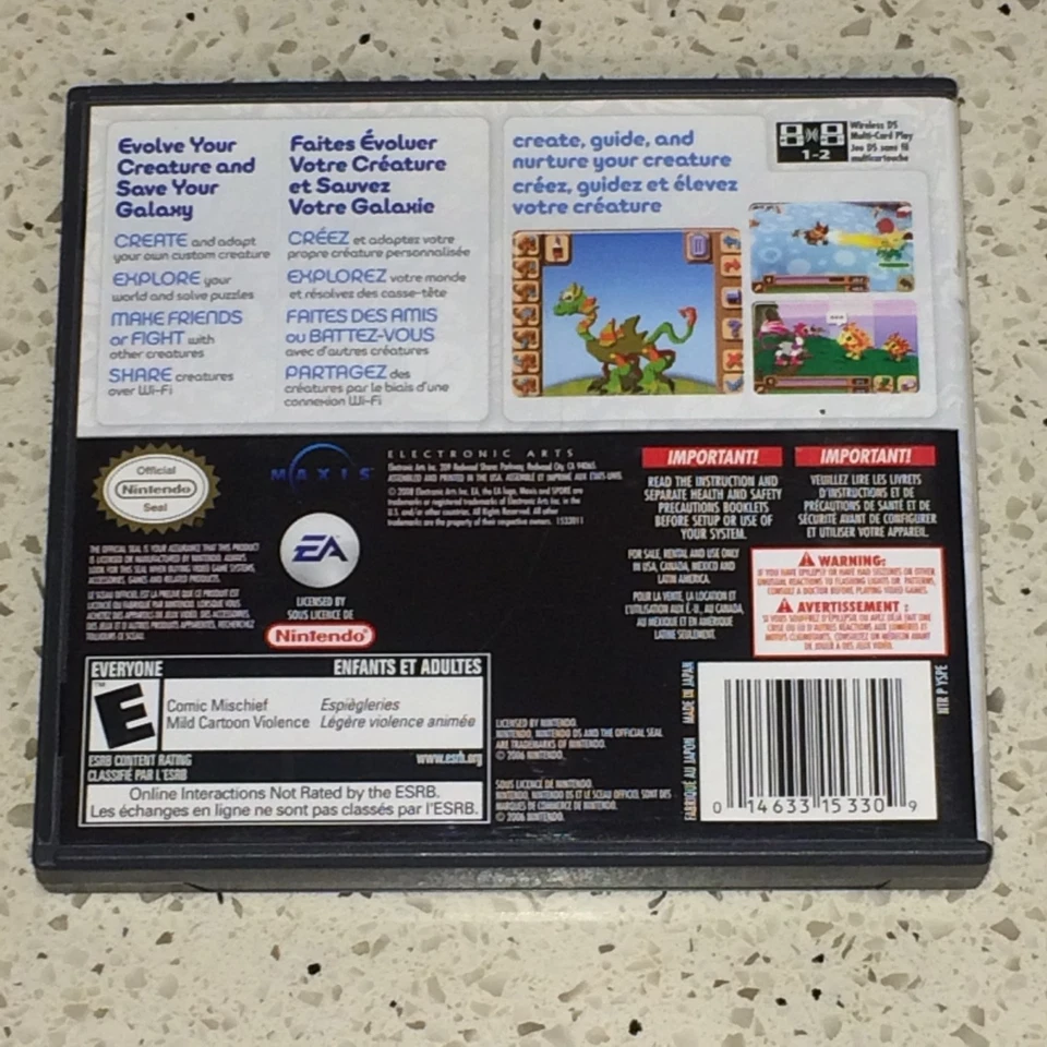 Nintendo DS - SPORE CREATURES - Tested - Image 2 of 4