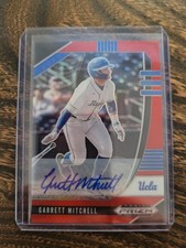 2020 PRIZM GARRETT MITCHELL RED AUTOGRAPH 14/50 BASEBALL CARD Milwaukee Brewers