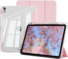Slim TPU Case for iPad Air 11" M4/M3/M2 2024/2025/2026 with Pencil Holder, Pin