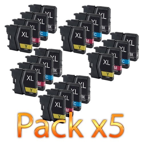Cartouches LC985XL Brother compatibles - Pack de 20 encre jet d encre haute capacite