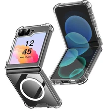 For Samsung Galaxy Z Flip6 5G Phone Case MagSafe Magnetic Shockproof Clear Cover