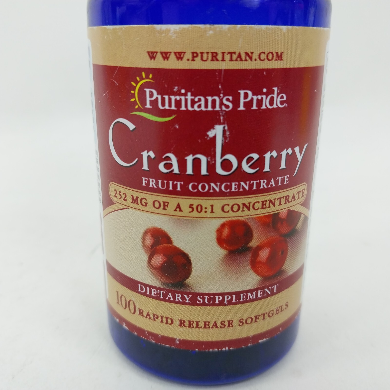 Puritan's Pride Cranberry Fruit Concentrate Plus Hibiscus Extract 6250