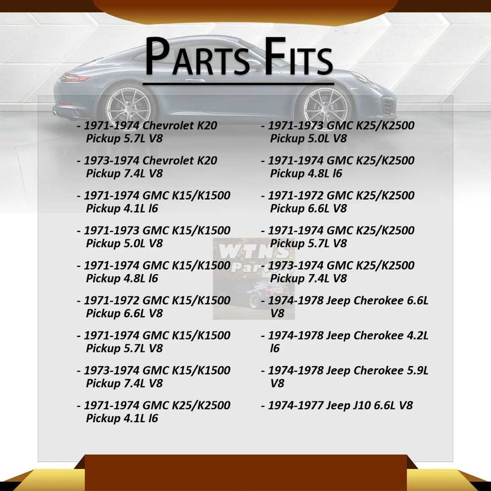 Pinza de freno de disco delantera 2 piezas para camioneta GMC K15/K1500 1971 1972 1973 1974 5,7 L Foto 3 de 4