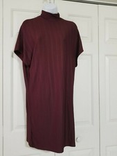 ASOS  Women Native Youth High Neck Plisse Shift Dress Size M NWT