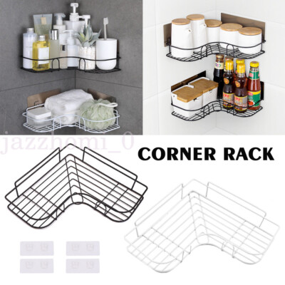 1-2 Stück Regal Aufbewahrung Regal Caddy Bad Dusche Edelstahl Organizer Halter