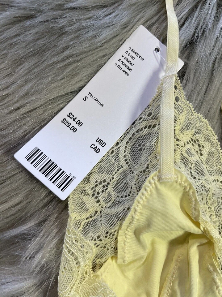 Bralette de encaje amarillo talla pequeña Urban Out From Under nuevo con etiquetas Foto 2 de 4