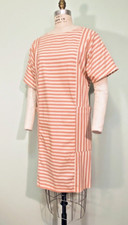 VTG 80s We3Ltd Casual Cotton Tunic Dress in Pink and White stripes