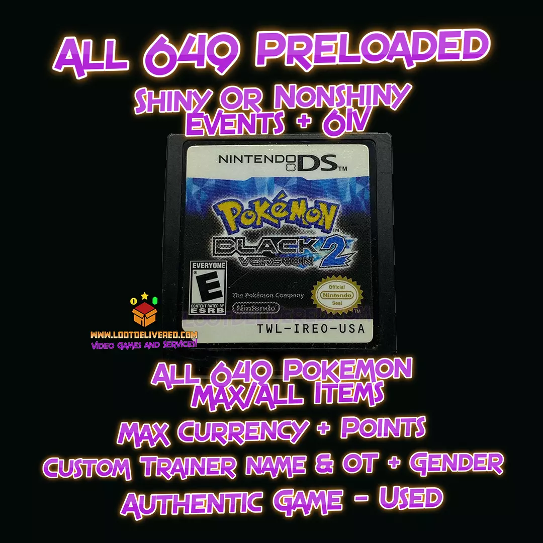 Pokémon Black Version 2, Nintendo DS, Jogos