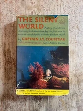 "The Silent World" JACQUES COUSTEAU Hardcover Book 1953 Dumas Sealife Nautical