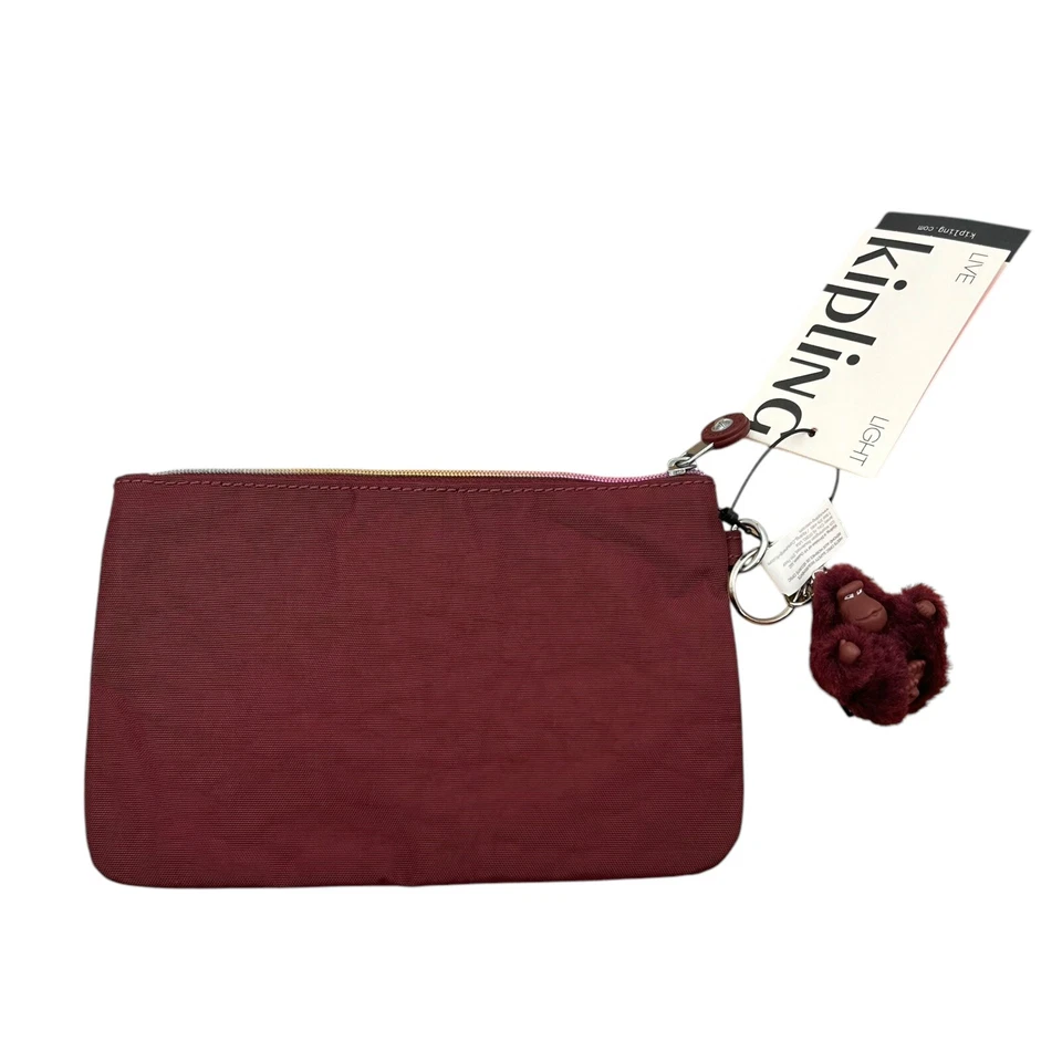 Bolsa cosmética de nailon Kipling Viv cremallera arco iris, encanto de mono, compacta y elegante Foto 3 de 4