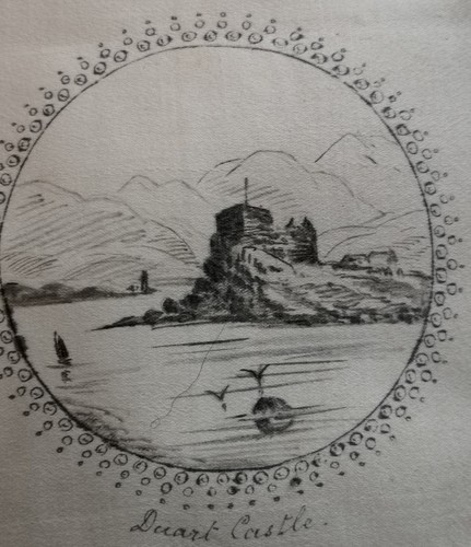 Set of eleven ANTIQUE MATS or DOILIES with images of SCOTTISH CASTLES - Picture 11 of 15