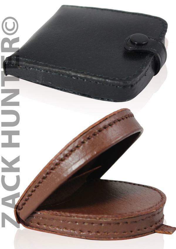 MENS GENTS REAL LEATHER COIN WALLETS COIN PURSE WALLET CHANGE POUCH