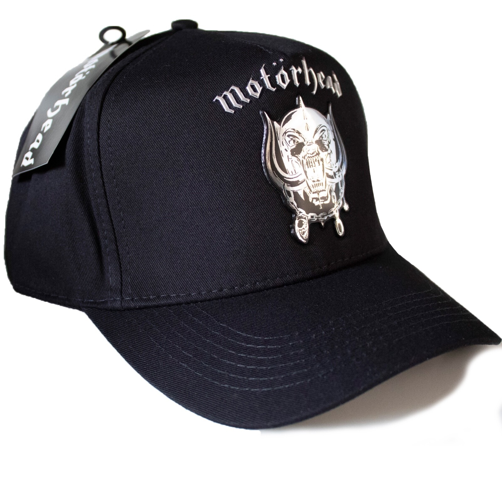 Motorhead - Warpig Metallic Silver Applique Logo Official Licensed Baseball Cap