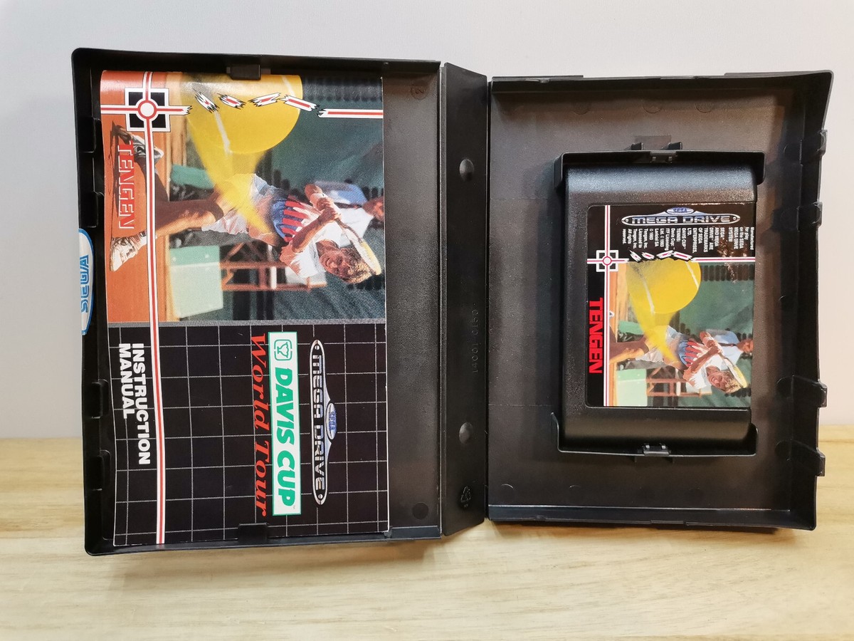 Jeu Sega Mega Drive Davis Cup World Tour – Complet, Bon état, édition Japon