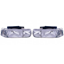 For 2000 Chevy Tahoe Headlight Assembly Driver Passenger Gm2505103