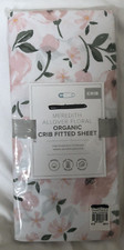 Pottery Barn Baby Organic Fitted Crib Sheet Meredith AllOver Floral New