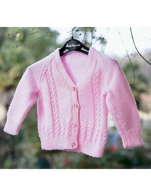 GOLFINO ROSA REALIZZATO A MANO 6/9 mesi