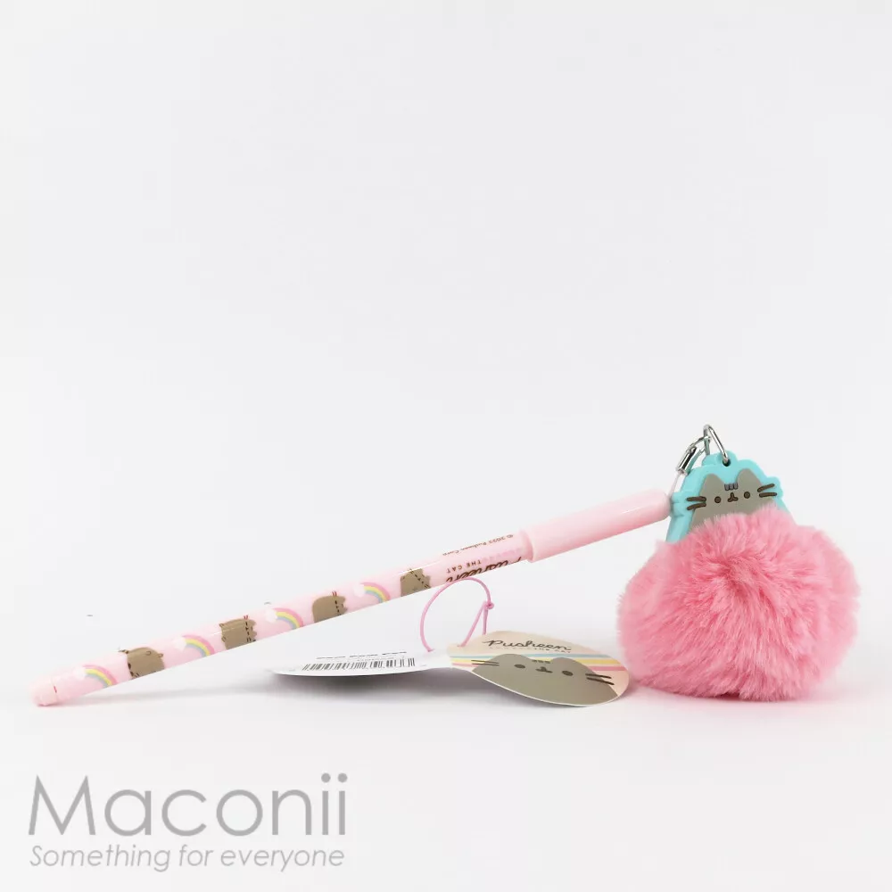 Pusheen Ball Pen with Pom Pom Ballpen School Cute Stationery Study
