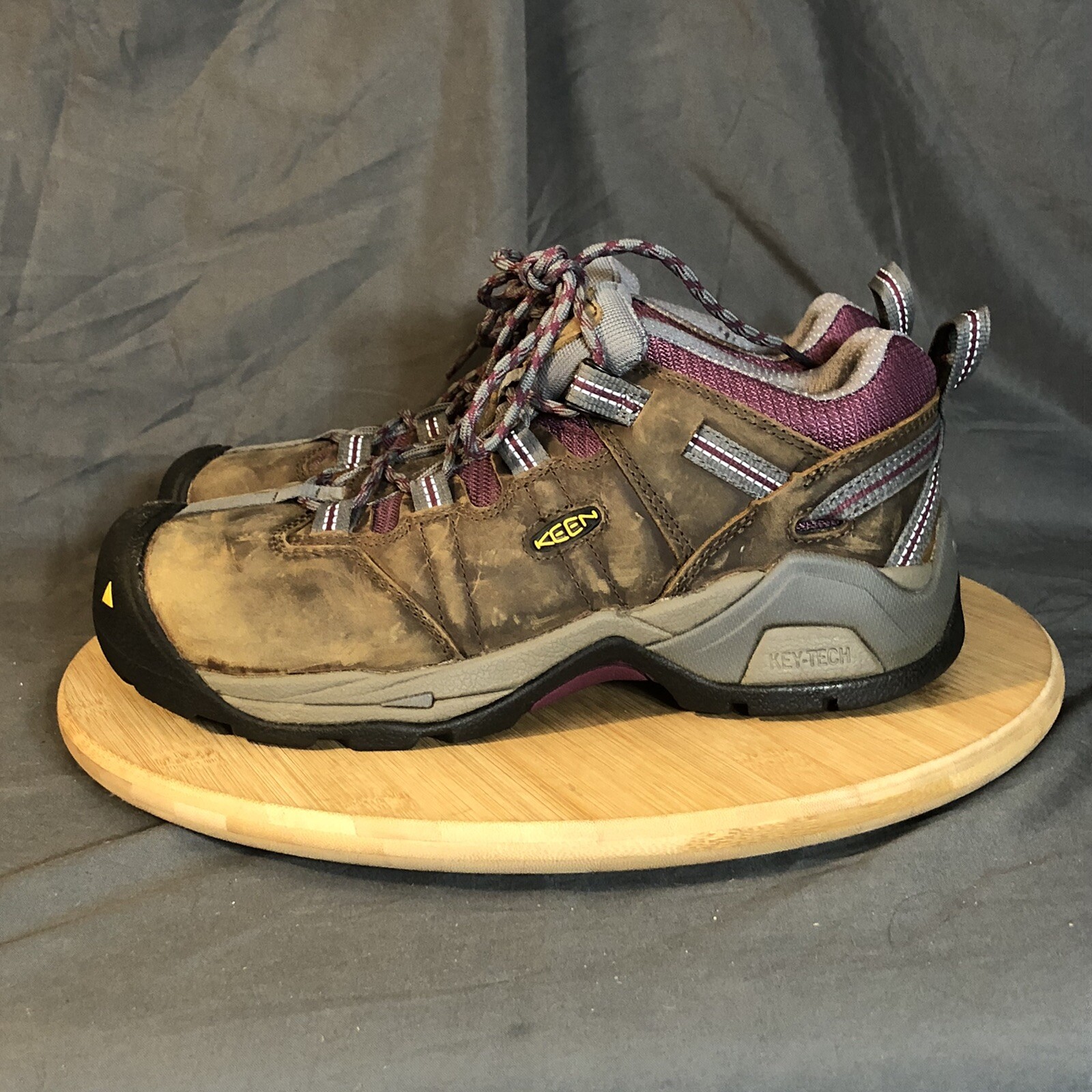 KEEN Detroit Low XT stivali donna 8 5 m 39 marrone punta in acciaio scarpe da trekking utility
