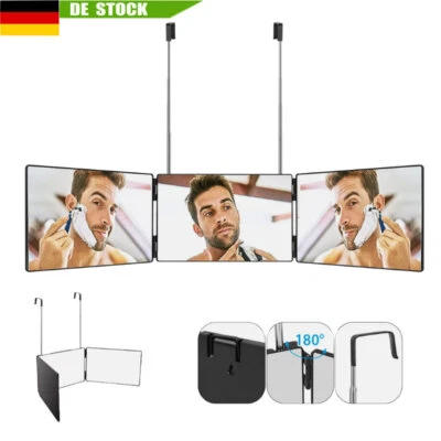 MARKENLOS 360 Grad Spiegel Klappspiegel 3 Wege Hängender Verstellbarer Kosmetikspiegel DE