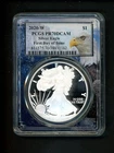 2020-W US American Silver Eagle Dollar $1 PCGS PR70 DCAM First Day of Issue GEM!