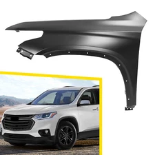 Black Steel Fender For Chevrolet Traverse 2018-2024 2021 Front Driver Side
