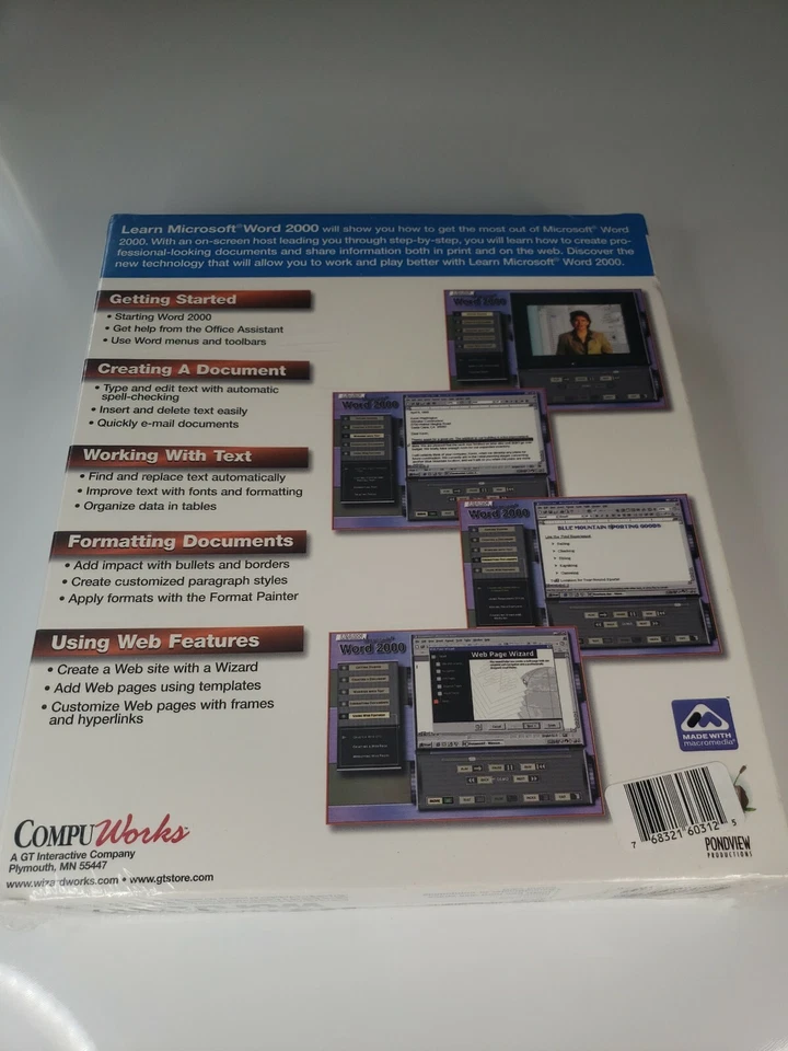 Learn Microsoft Word 2000 CD by CompuWorks - Image 3 of 4