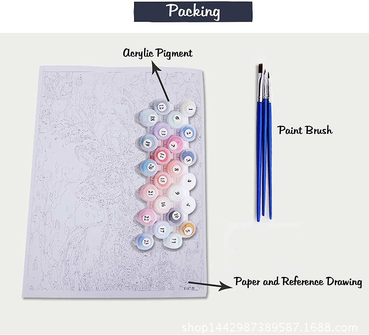 Paint by NumbersDIY Digital Canvas Oil Painting Adults Kids Paint by